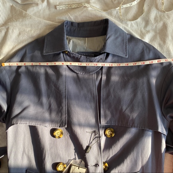 Blue Jazzevar Trenchcoat - Picture 6 of 15